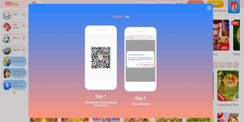 App 777loc hiện trở thành ứng dụng cá cược phiên bản mobile được yêu thích nhất